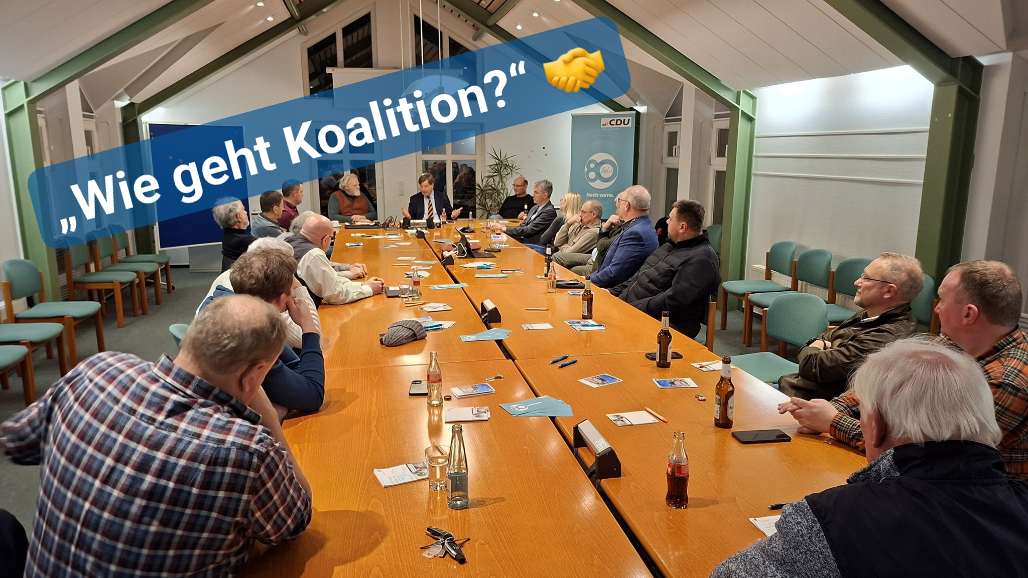 „Wie geht Koalition?“ 🤝

Ein kurzweiliger und sehr informativer Abend für die Vorstände der Hadelner CDU!

Unser Hauptredner Enak Ferlemann hat uns spannende Einblicke in die Abläufe und Hintergründe gegeben.

Ein großes Dankeschön an ihn für die klaren Worte und die anschließenden regen Diskussionen! 💬

#CDU #HadelnerCDU #EnakFerlemann #Hadeln #PolitikVorOrt #Koalition