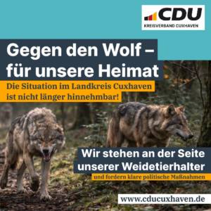 Gegen den Wolf für unsere Heimat.